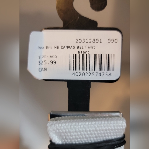 BNWT - New Era Canvas Belt OSFA - Picture 3 of 4